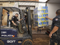 Scenes of devastation in the streets of Benetusser after the passing of the flood, army, firefighters, police and volunteers help to normali...