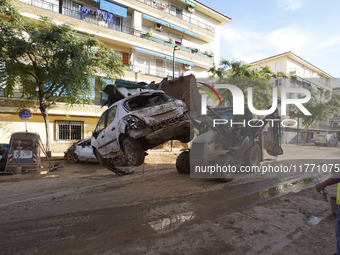 Scenes of devastation in the streets of Benetusser after the passing of the flood, army, firefighters, police and volunteers help to normali...