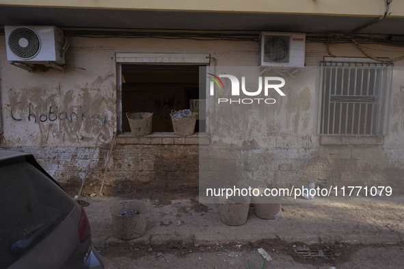 Scenes of devastation in the streets of Benetusser after the passing of the flood, army, firefighters, police and volunteers help to normali...