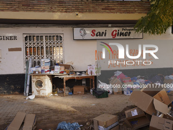 Scenes of devastation in the streets of Benetusser after the passing of the flood, army, firefighters, police and volunteers help to normali...