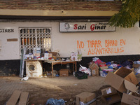 Scenes of devastation in the streets of Benetusser after the passing of the flood, army, firefighters, police and volunteers help to normali...