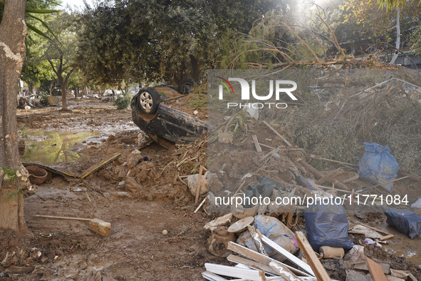 Scenes of devastation in the streets of Benetusser after the passing of the flood, army, firefighters, police and volunteers help to normali...