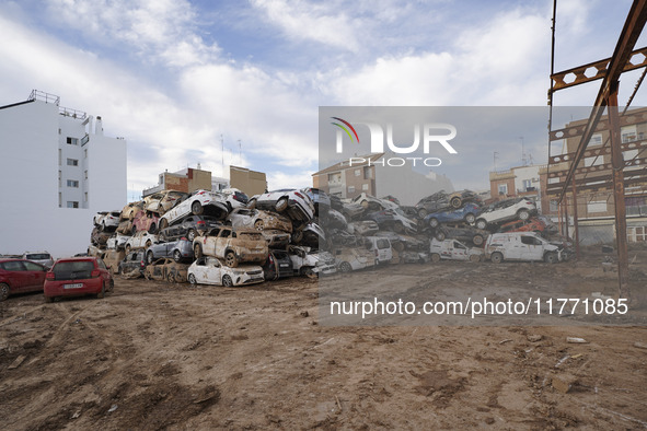 Scenes of devastation in the streets of Benetusser after the passing of the flood, army, firefighters, police and volunteers help to normali...