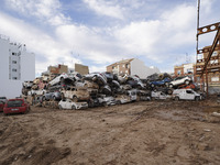 Scenes of devastation in the streets of Benetusser after the passing of the flood, army, firefighters, police and volunteers help to normali...