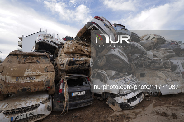 Scenes of devastation in the streets of Benetusser after the passing of the flood, army, firefighters, police and volunteers help to normali...