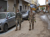 Scenes of devastation in the streets of Benetusser after the passing of the flood, army, firefighters, police and volunteers help to normali...