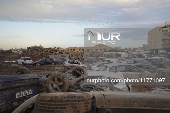 Scenes of devastation in the streets of Benetusser after the passing of the flood, army, firefighters, police and volunteers help to normali...