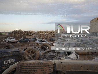 Scenes of devastation in the streets of Benetusser after the passing of the flood, army, firefighters, police and volunteers help to normali...