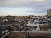 Scenes of devastation in the streets of Benetusser after the passing of the flood, army, firefighters, police and volunteers help to normali...