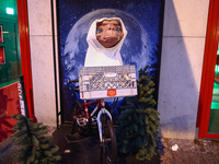 E.T.  figure in front of Madame Tussauds museum in Berlin, Germany on November 9th, 2024. (