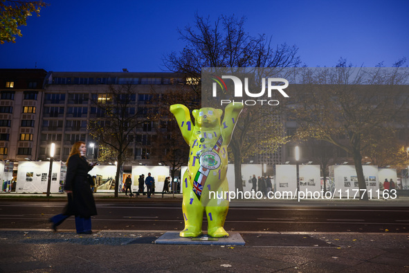  Berlin Buddy Bear on a street in Berlin, Germany on November 9th, 2024. 