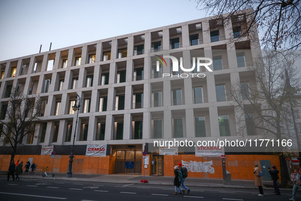 A new building of the Polish Embassy on Unter den Linden Street in Berlin, Germany on November 9th, 2024. 