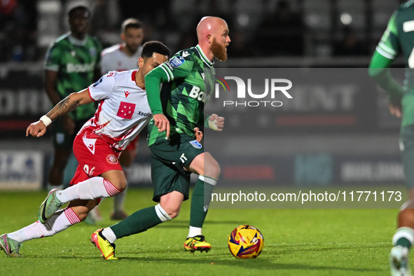 Jonny Williams (10 Gillingham) goes forward during the EFL Trophy match between Stevenage and Gillingham at the Lamex Stadium in Stevenage,...