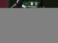 Matheus Reis of Sporting CP is in action during the Liga Portugal Betclic match between SC Braga and Sporting CP at Estadio Municipal de Bra...