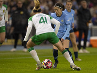 During the UEFA Champions League Group D match between Manchester City and Hammarby at the Joie Stadium in Manchester, England, on November...