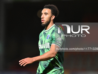 Remeao Hutton of Gillingham looks on during the EFL Trophy match between Stevenage and Gillingham at the Lamex Stadium in Stevenage, England...