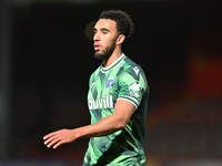 Remeao Hutton of Gillingham looks on during the EFL Trophy match between Stevenage and Gillingham at the Lamex Stadium in Stevenage, England...