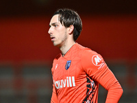 Goalkeeper Ashby Hammond (13 Gillingham) looks on during the EFL Trophy match between Stevenage and Gillingham at the Lamex Stadium in Steve...