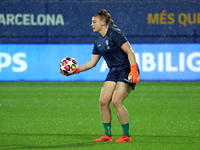 Carina Schluter plays during the match between FC Barcelona Women and SKN St. Poelten Women, corresponding to week 3 of Group D of the Women...