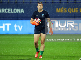 Carina Schluter plays during the match between FC Barcelona Women and SKN St. Poelten Women, corresponding to week 3 of Group D of the Women...