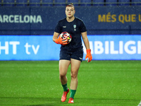 Carina Schluter plays during the match between FC Barcelona Women and SKN St. Poelten Women, corresponding to week 3 of Group D of the Women...