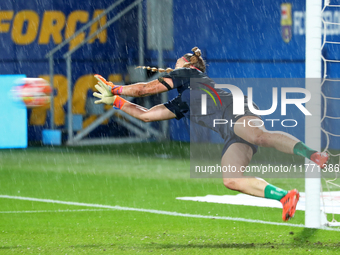 Carina Schluter plays during the match between FC Barcelona Women and SKN St. Poelten Women, corresponding to week 3 of Group D of the Women...