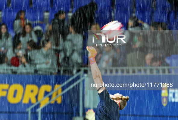 Carina Schluter plays during the match between FC Barcelona Women and SKN St. Poelten Women, corresponding to week 3 of Group D of the Women...