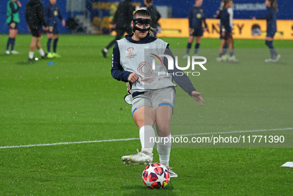 Anna Johanning plays during the match between FC Barcelona Women and SKN St. Poelten Women, corresponding to week 3 of Group D of the Women'...