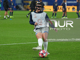 Anna Johanning plays during the match between FC Barcelona Women and SKN St. Poelten Women, corresponding to week 3 of Group D of the Women'...