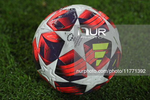 The official ball of the Women's UEFA Champions League is used during the match between FC Barcelona Women and SKN St. Polten Women, corresp...