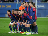 The FC Barcelona team plays during the match between FC Barcelona Women and SKN St. Poelten Women, corresponding to week 3 of Group D of the...