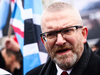 A far-right member of the European Parliament, Grzegorz Braun, attends Independence March celebrating the 106 anniversary of Poland regainin...