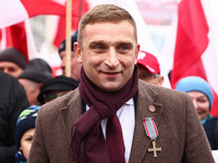 Robert Bakiewicz, an ultra-nationalist activist, attends Independence March celebrating the 106 anniversary of Poland regaining independence...