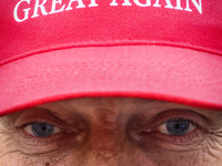 A man wears 'Make Poland Great Again' cap while attending Independence March celebrating the 106 anniversary of Poland regaining independenc...