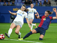 Ewa Pajor scores during the match between FC Barcelona Women and SKN St. Polten Women in week 3 of Group D of the Women's UEFA Champions Lea...