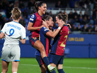 Ewa Pajor celebrates a goal during the match between FC Barcelona Women and SKN St. Poelten Women, corresponding to week 3 of Group D of the...