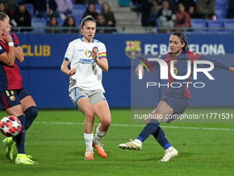 Aitana Bonmati scores during the match between FC Barcelona Women and SKN St. Poelten Women, corresponding to week 3 of Group D of the Women...