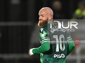 Jonny Williams (10 Gillingham) looks on during the EFL Trophy match between Stevenage and Gillingham at the Lamex Stadium in Stevenage, Engl...