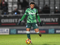 Jayden Clarke (17 Gillingham) goes forward during the EFL Trophy match between Stevenage and Gillingham at the Lamex Stadium in Stevenage, E...