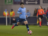 Aoba Fujino #20 of Manchester City W.F.C. participates in the UEFA Champions League Group D match between Manchester City and Hammarby at th...