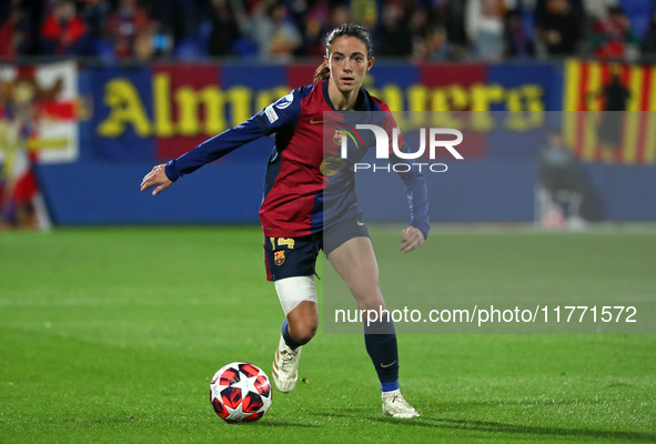 Aitana Bonmati plays during the match between FC Barcelona Women and SKN St. Poelten Women, corresponding to week 3 of Group D of the Women'...