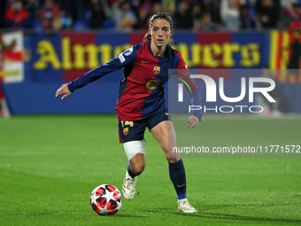 Aitana Bonmati plays during the match between FC Barcelona Women and SKN St. Poelten Women, corresponding to week 3 of Group D of the Women'...