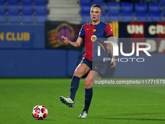 Ingrid Engen plays during the match between FC Barcelona Women and SKN St. Poelten Women, corresponding to week 3 of Group D of the Women's...