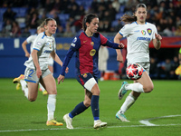 Aitana Bonmati and Tea Vracevic play during the match between FC Barcelona Women and SKN St. Poelten Women, corresponding to week 3 of Group...