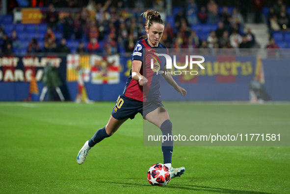 Caroline Graham Hansen plays during the match between FC Barcelona Women and SKN St. Poelten Women, corresponding to week 3 of Group D of th...