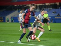 Caroline Graham Hansen and Chiara Anna DAngelo play during the match between FC Barcelona Women and SKN St. Poelten Women, corresponding to...