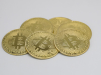 A photo taken on November 13, 2024, shows bitcoins in Huaian, Jiangsu province, China. (