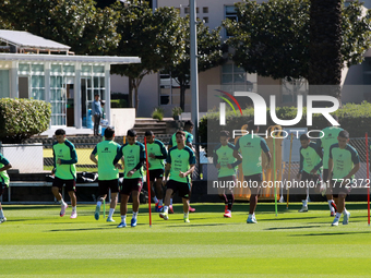 Players of the Mexican national soccer team train during a training session before their Concacaf Nations League match against the Honduras...