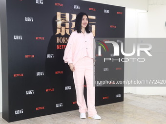 Actress Chin Hua Yang attends a TV drama joint visit in Taipei, Taiwan province, China, on November 12, 2024. (