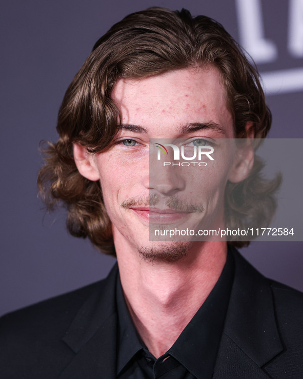 Jacob Lofland arrives at the Los Angeles Premiere Of Paramount+'s Original Series 'Landman' Season 1 held at the Paramount Theatre at Paramo...